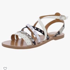 Nine West Cane 3 Strappy Sandals size 9 1/2 M